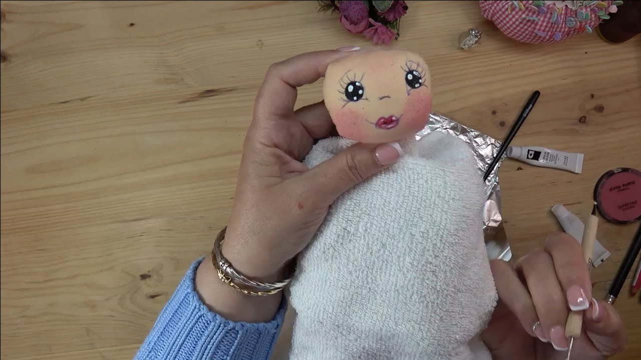 Cómo Pintar la Cara de una Muñeca de Tela | Muñeca Victoria Paso a Paso