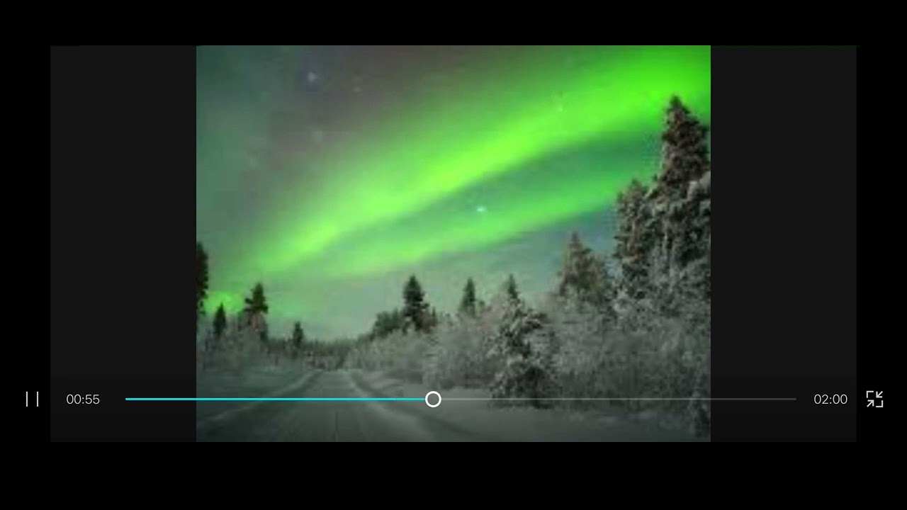 Calming music with northern lights