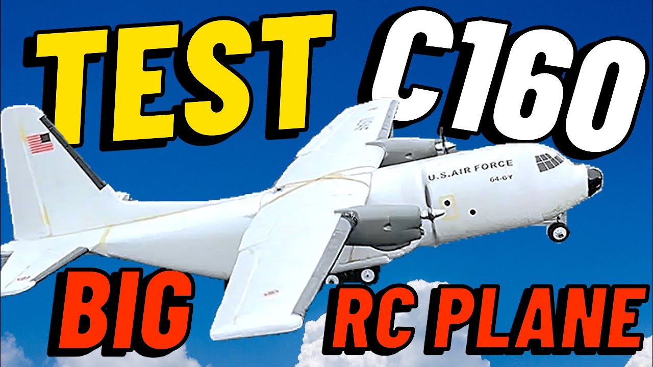 Will This GIANT RC C-160 Actually Fly or Crash? First Test Flight with Dual Brushless Motors!✈️🔥