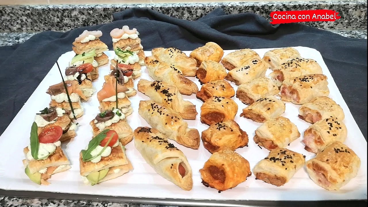APERITIVOS DE HOJALDRE SALADOS ¡10 IDEAS FÁCILES! (RECETA NAVIDEÑA)