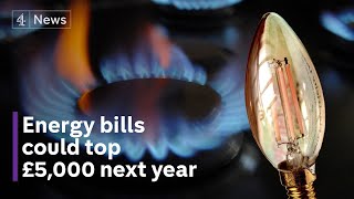 UK energy bills 'to top £5,000 in April'