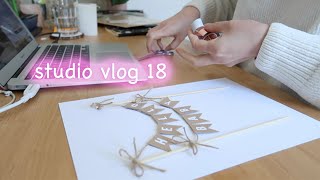 Studio Vlog 18 - Designing A New Cake Topper, Packing Etsy Orders | Jtru Designs
