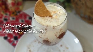 Cara membuat whipped cream tanpa mixer! Mudah dan murah