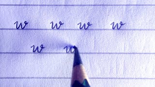 Small Cursive Letter W How To Write Cursive Letter Is Going Viral Postive Vibes