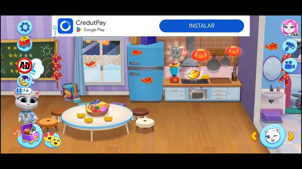 Meu Talking tom Amigos - jogos Parte 1