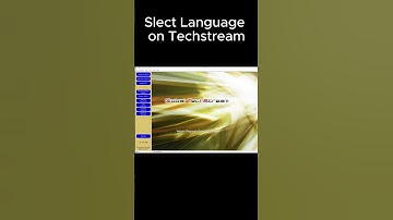 Select Interface and Change Language on Toyota Techstream
