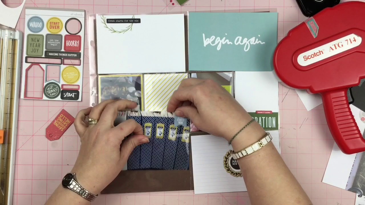 Pocket Scrapbooking Stories by the Month // January 2018 YouTube