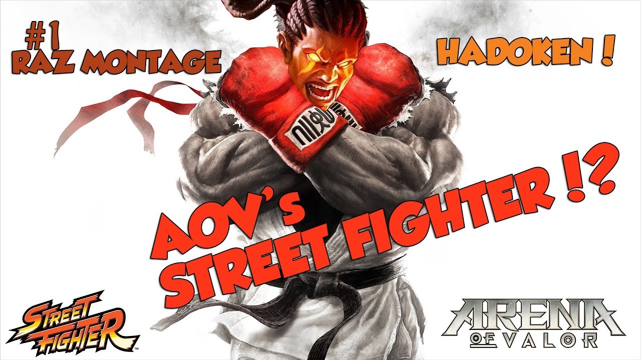 AOV'S RAZ-YU?! HADOKEN?! WATASHI-DESU?! | Raz Montage #1 | Arena of Valor Montage