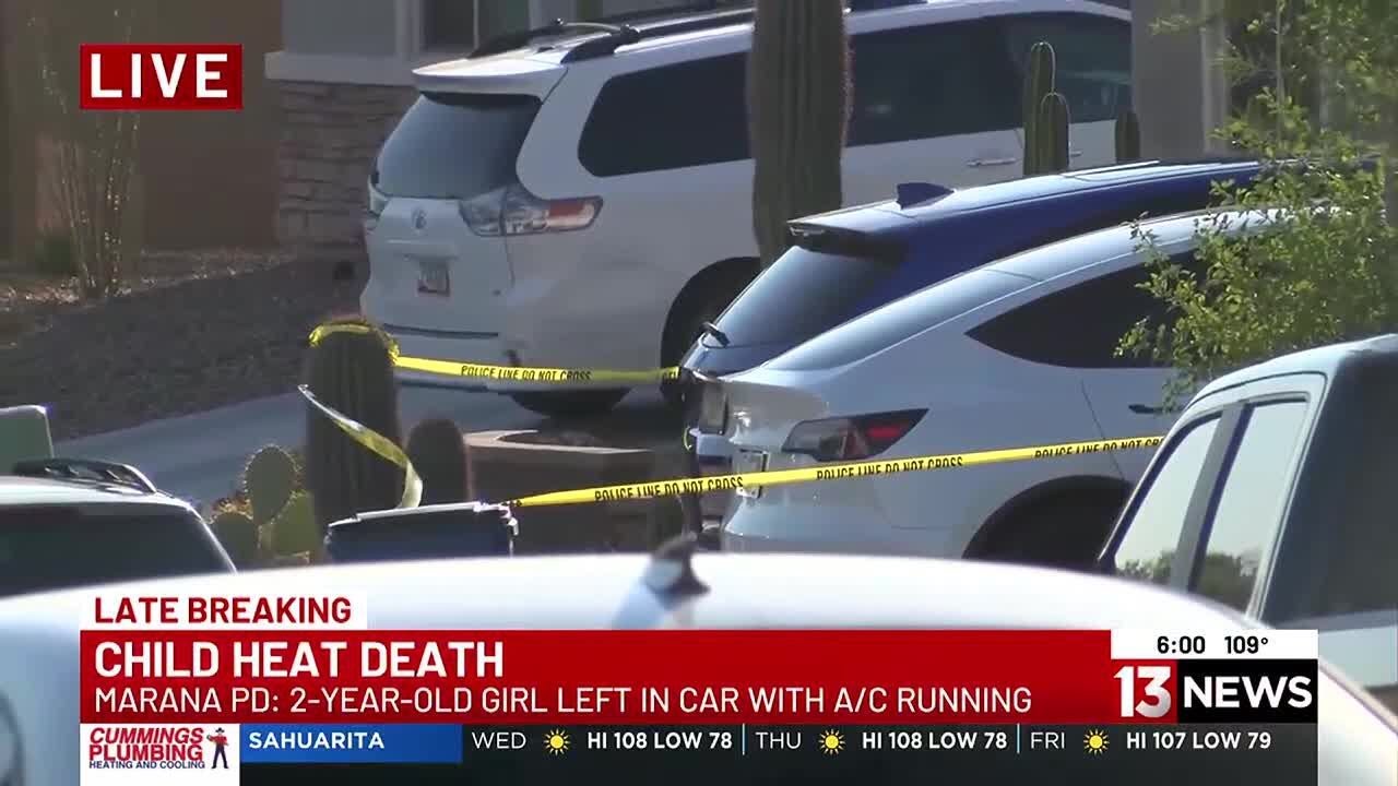 Young girl dies after being left in vehicle in Marana - YouTube