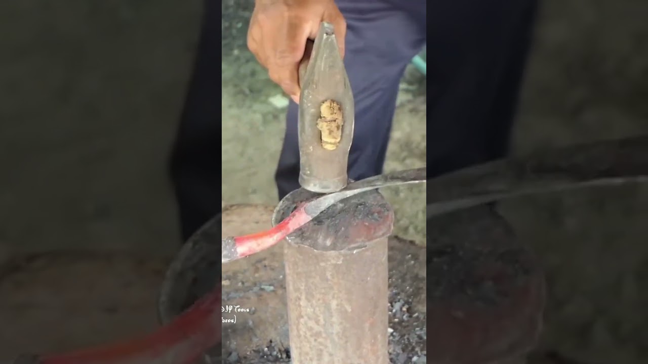 Simple technique to curve the sickle handle 