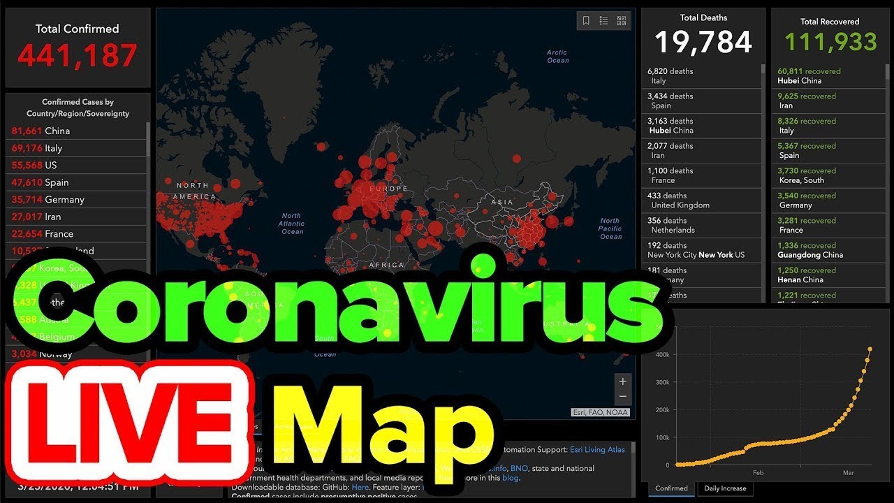 [LIVE] Coronavirus Streaming - Novel coronavirus world Map and live counter, realtime counter