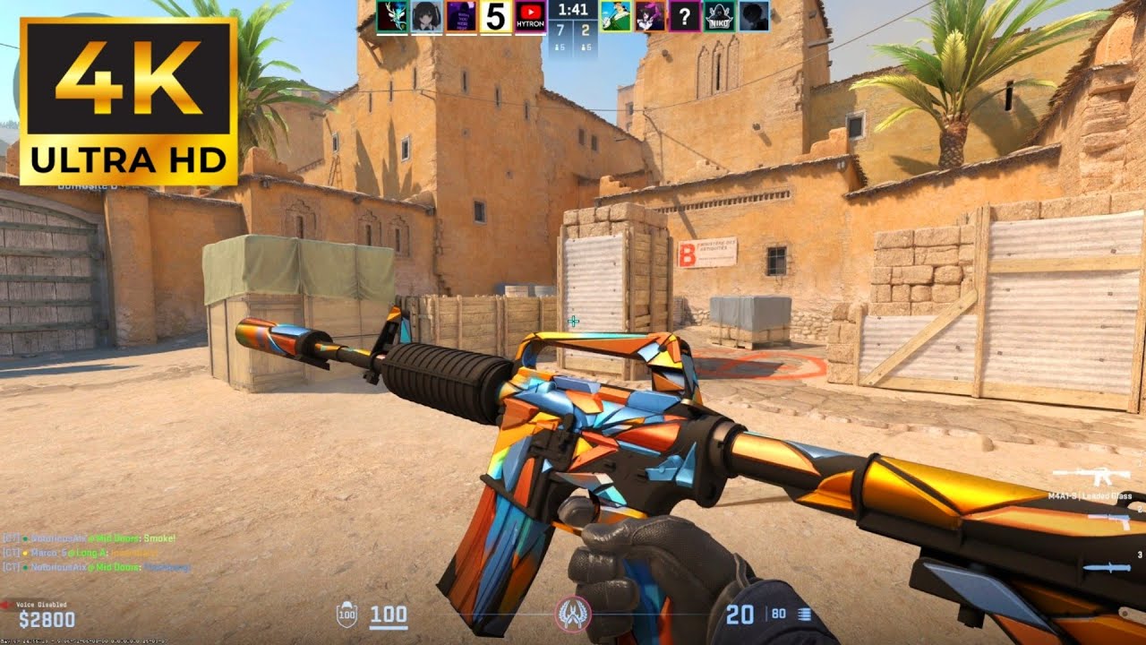 Counter Strike 2 Ranked Gameplay 4K (No Commentary)