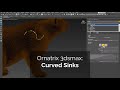 Ornatrix 3dsmax: Curved Sinks