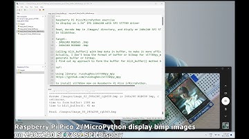Raspberry Pi Pico 2/MicroPython display bmp images on 240x240 ST7789 SPI Display