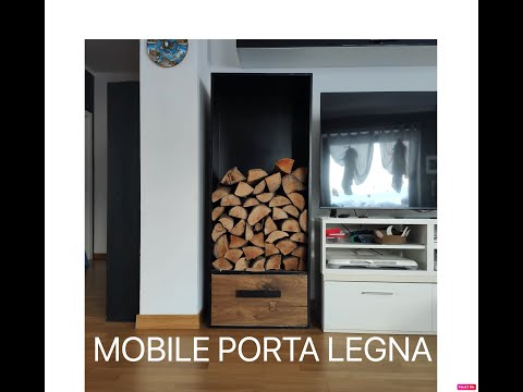 MOBILE PORTA LEGNA IN FERRO