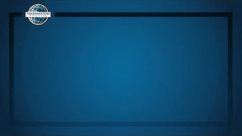 Toastmasters Speech Timer Video