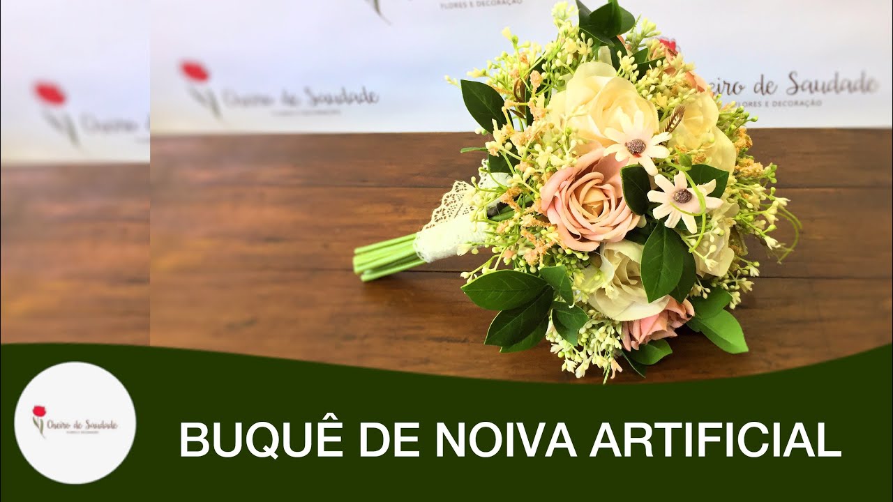 COMO MONTAR BUQUÊ DE NOIVA COM FLORES ARTIFICIAIS | inscreva-se no canal