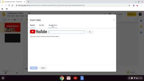 Inserting images and videos to Google Slides from Drive