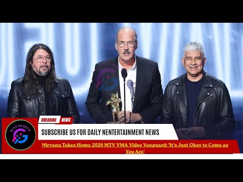 Nirvana Receives MTV VMA Video Vanguard Award 34 Years After Their First VMA Performance!