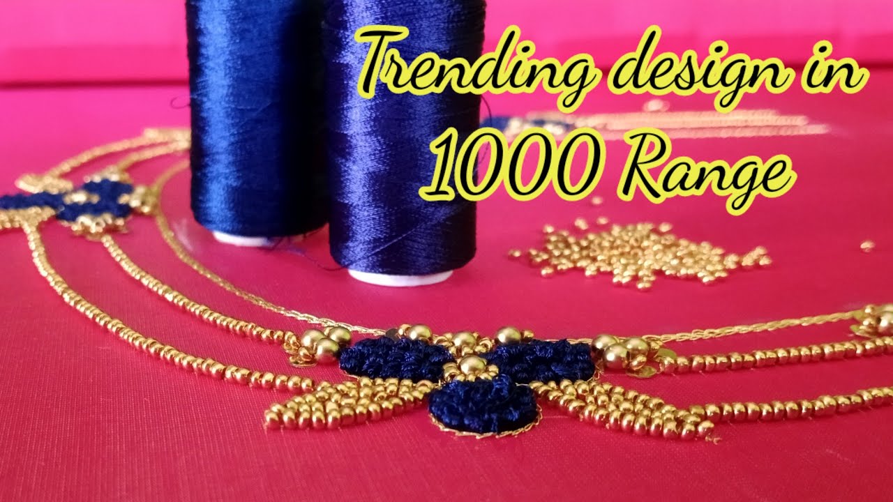 bridal aariwork blouse design💥 beads work/aariwork blouse design💥 aari embroidery design💥 aariwork