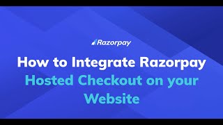 Integrate Website with Razorpay Hosted Checkout