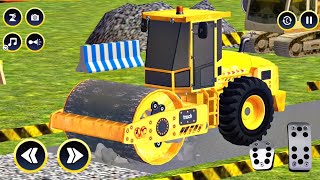 Country Road Construction Heavy Road Roller Missions - JCB Road Construction 3D - Android Gameplay screenshot 5