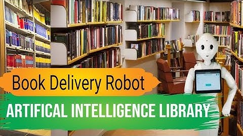 First Smart and Artificial Intelligence AI Library || smart book delivery robot
