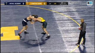 Mitchell Mesenbrink(PSU) vs Cameron Amine(MICH) 1/19/24 (Jeff Byers Radio Call)