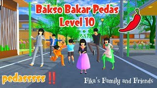 Fika's Family and Friends | Spicy Grilled Meatballs Level 10 | Sakura School Simulator