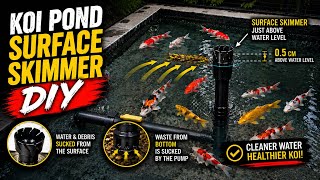 My DIY Koi Pond Surface Skimmer Changed Everything!