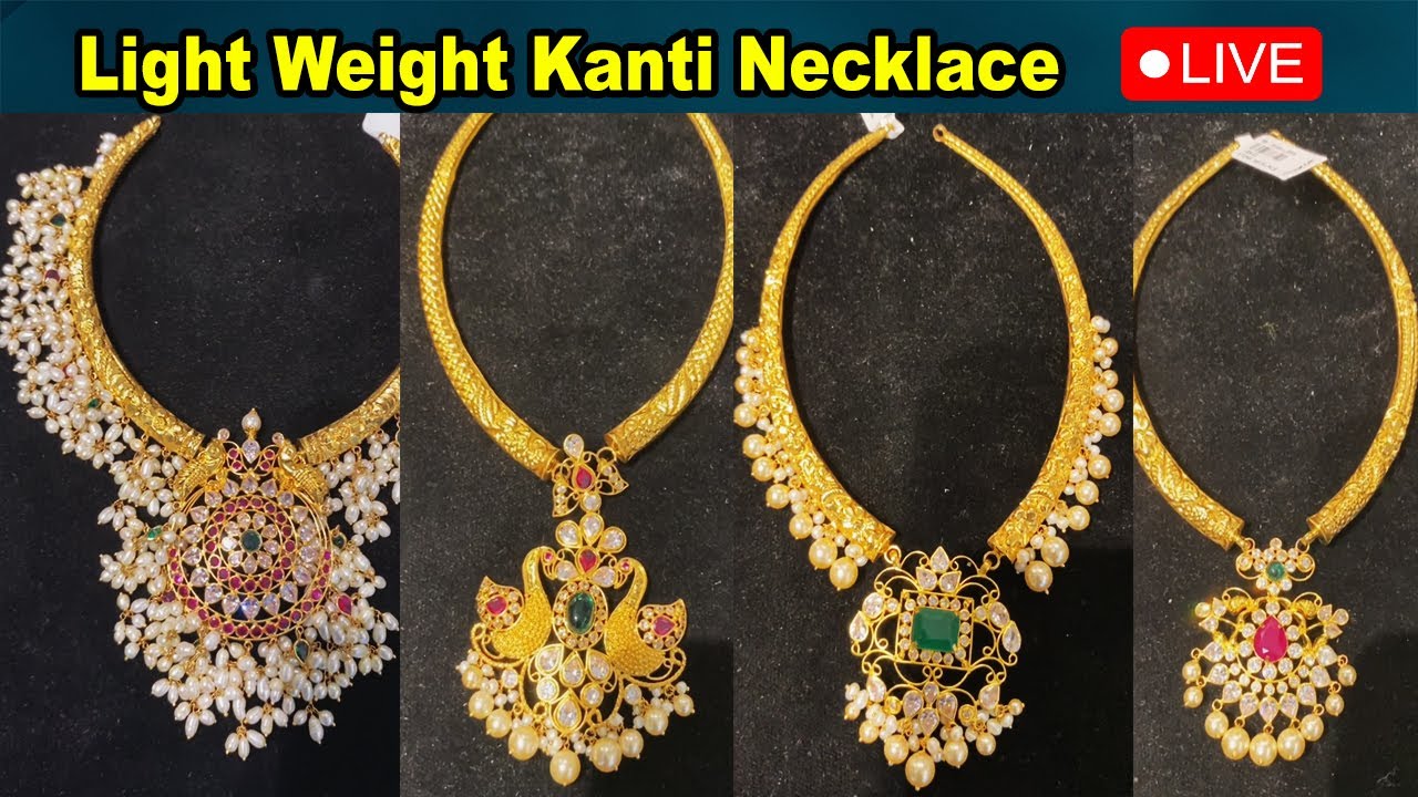 30 Beautiful Gold Kanti Necklace Designs! - Jewellery Designs | Gold necklace  designs, Gold fashion necklace, Gold bridal necklace