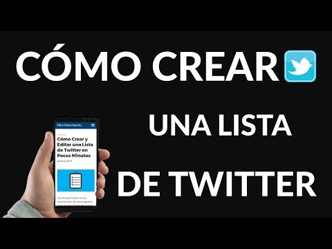 ¿Cómo Crear y Editar una Lista de Twitter?