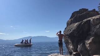 Rooster Rock Lake Tahoe Jump