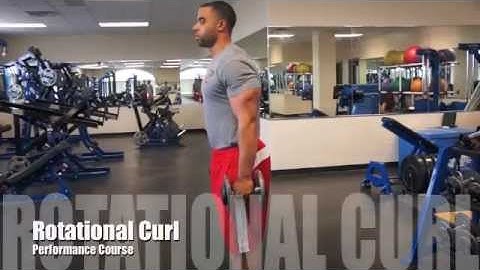 Dumbbell Rotational Curl