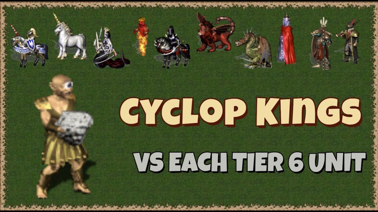 Cyclops - challenger for worst level 6 unit in Heroes 3 ?? - YouTube