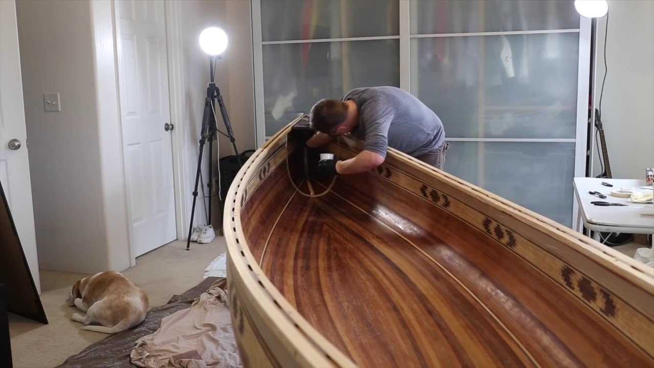 building a cedar strip canoe full montage - youtube
