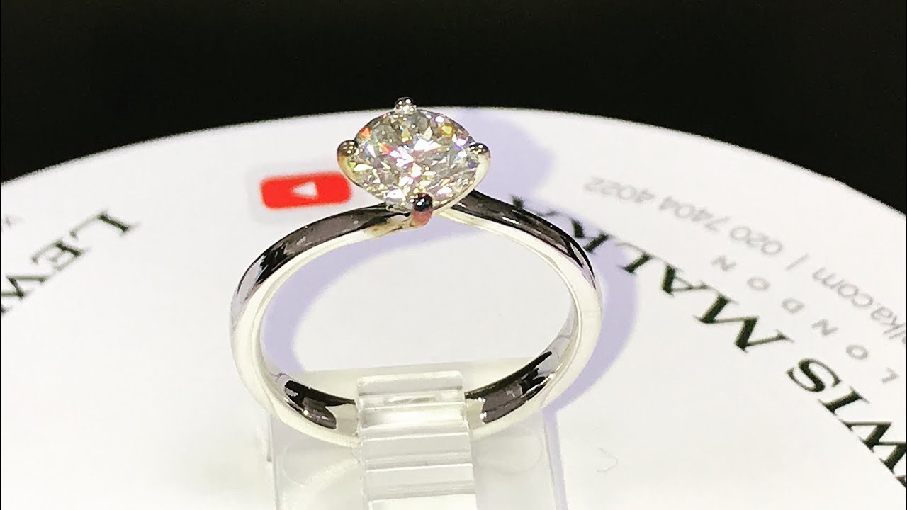 Amazing large diamond engagement ring made by Lewis Malka in Hatton Garden | Jessica ring