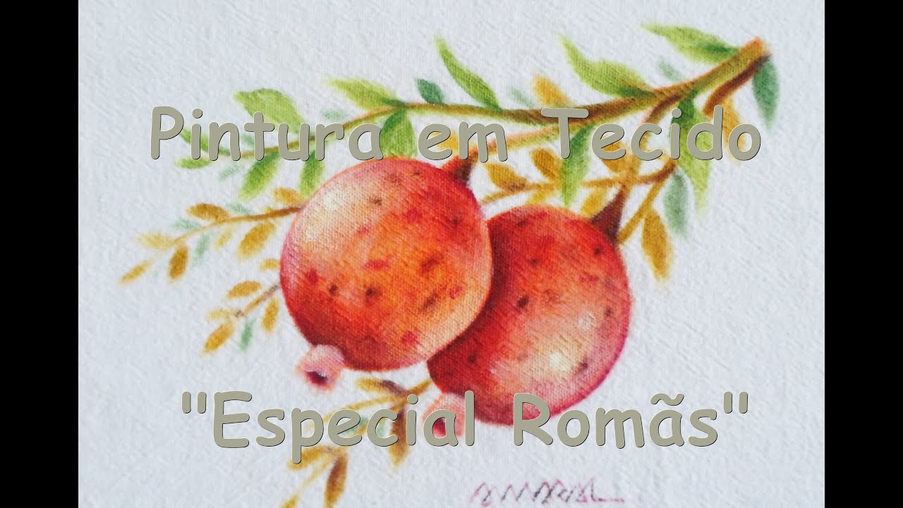 Pintura a Mão Livre - Especial Romãs