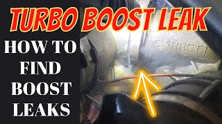 Turbo Boost Leak Testing