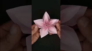 Origami flor de cerejeira #shorts #origami #flores #origamiflower #origamicraft