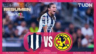 HIGHLIGHTS - Rayadas vs América | Liga MX Femenil - Final - First Leg Clausura 2026 | TUDN