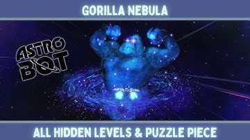 All Hidden Levels & Hidden Puzzle Piece in the Gorilla Nebula - Astro Bot - PS5