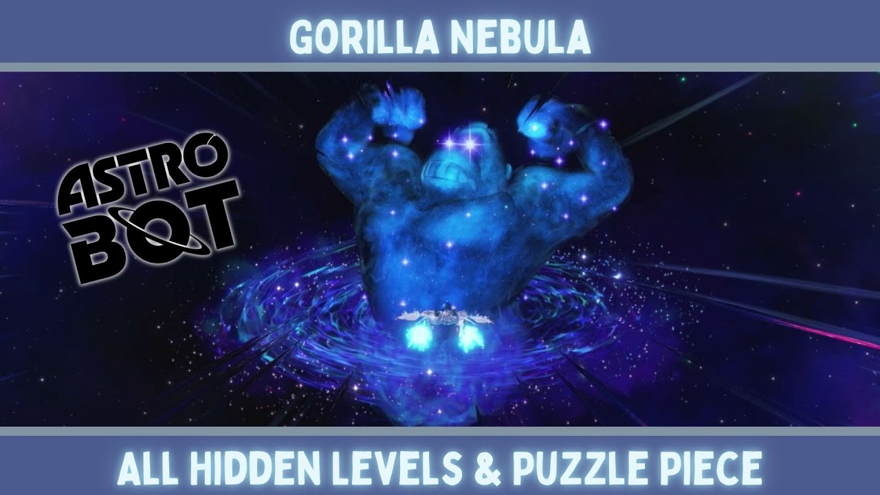 All Hidden Levels & Hidden Puzzle Piece in the Gorilla Nebula - Astro Bot - PS5