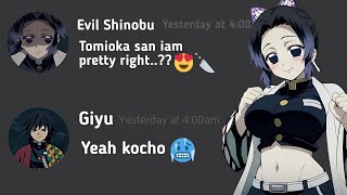 psycho Evil Shinobu and Tomioka playing Smash or Pass