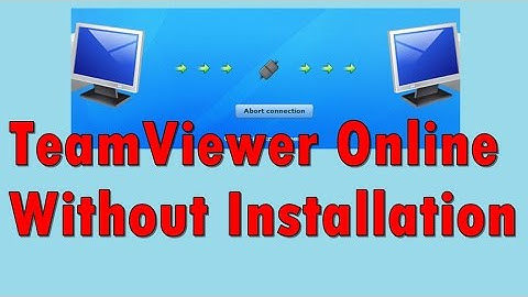 Teamviewer online without installation