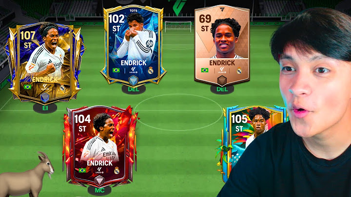 I use all of ENDRICK's cards in FC Mobile!
