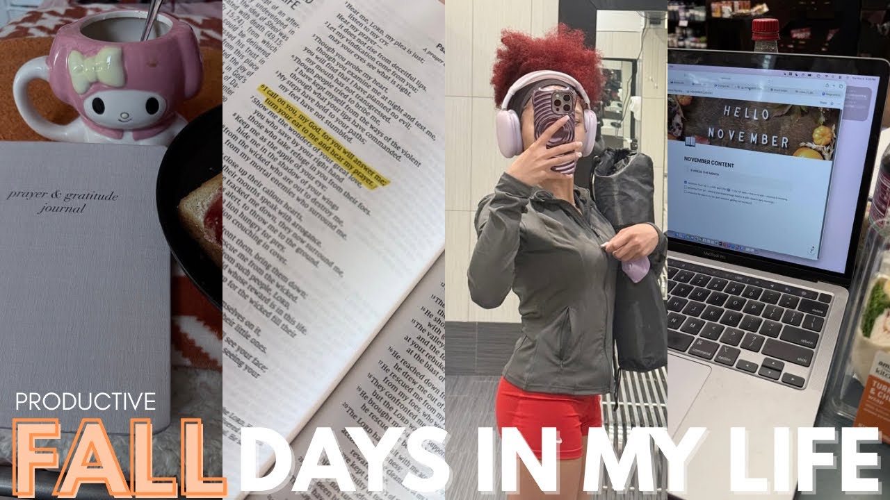 🍂 productive fall days in my life | isolation + bible study + retail ...