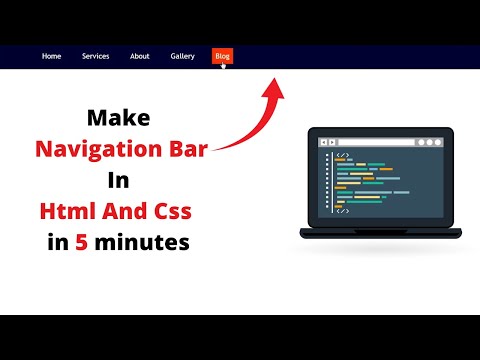 How To Create Navigation Bar In Html and Css| Navigation Bar | Tanveer Tube