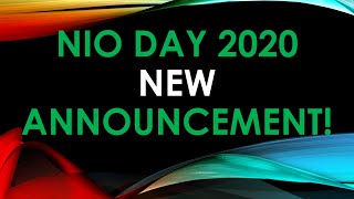 NIO Day 2020 New Announcement!