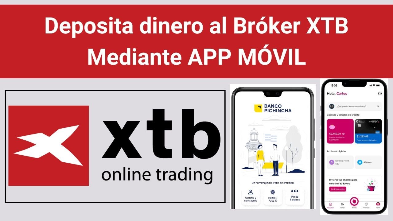 ¿Cómo depositar dinero al Bróker XTB mediante aplicación móvil en Ecuador sin comisiones?